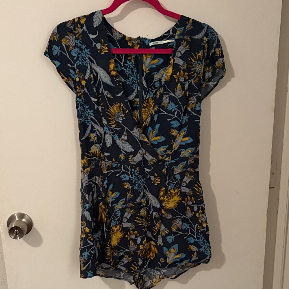 Kimchi Blue Dark Floral Romper
